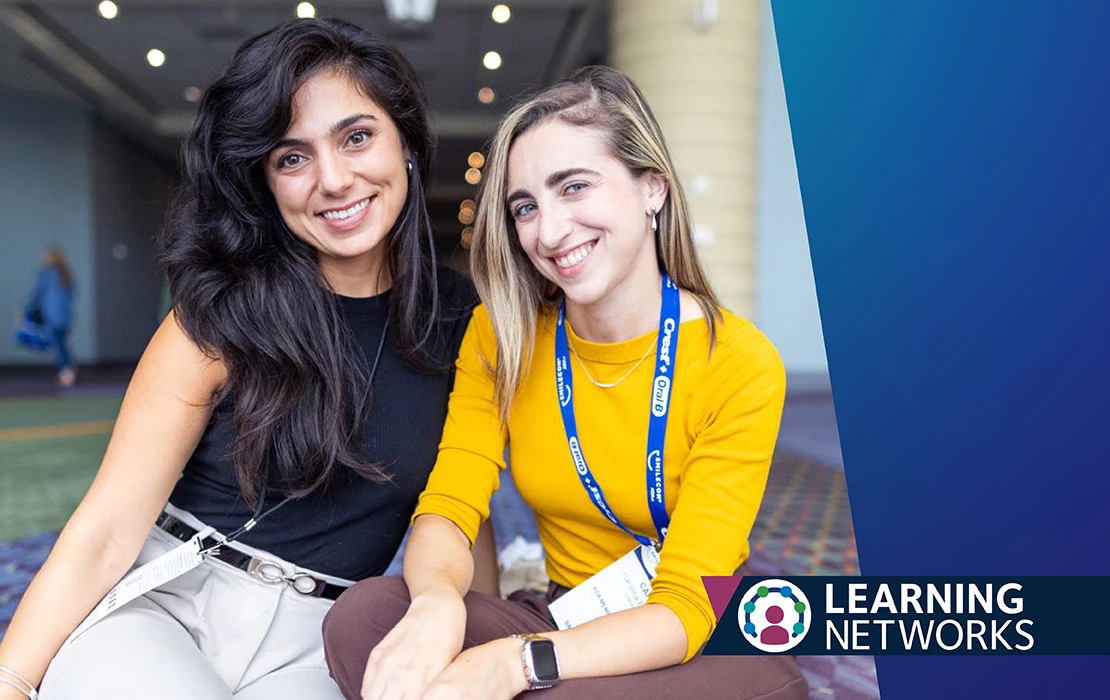 Two women participating in a New Dentist Learning Network.