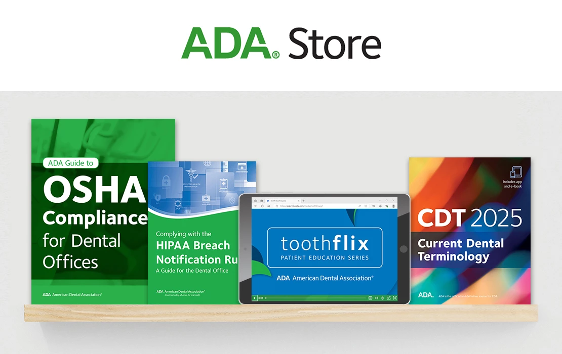 Various products available at ADA Store