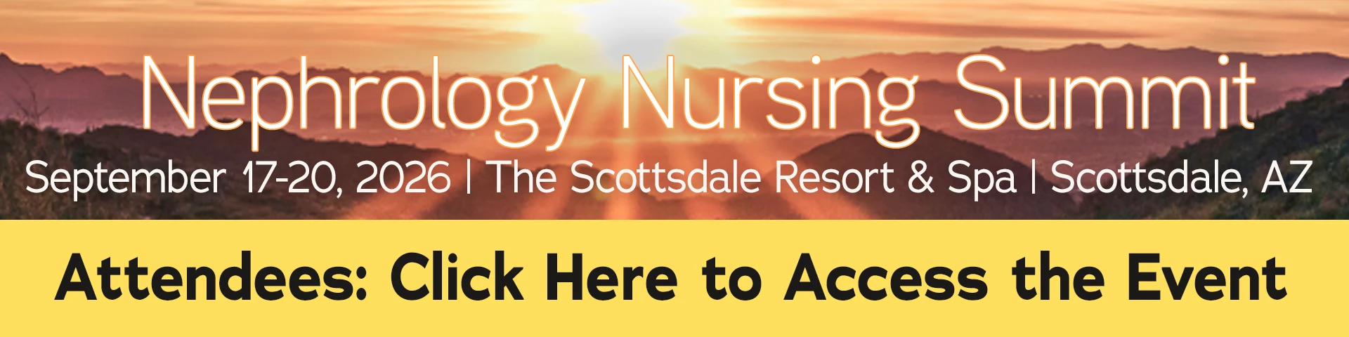 Attendees: Click Here to Access the Event