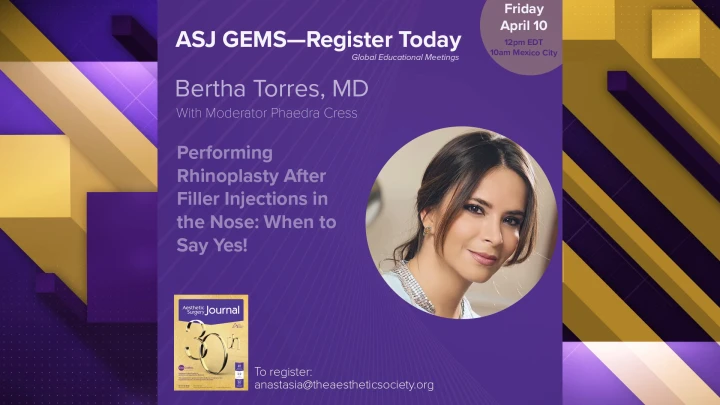 ASJ GEMS With Dr. Bertha Torres