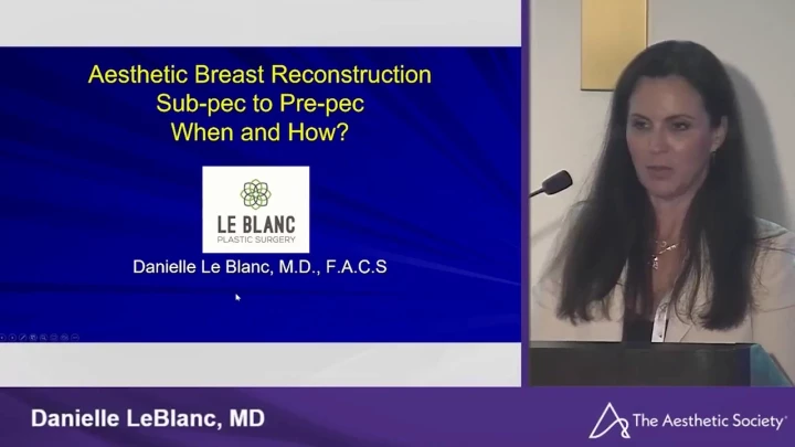 Revision Reconstruction: Conversion of Sub-Pectoral to Pre-Pectoral Breast Reconstruction
