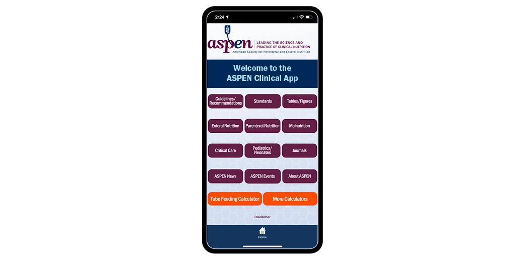 Coming Soon: ASPEN Clinical App