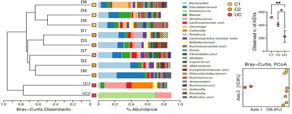 Fig2: taxonomic FMT donors' microbiota composition