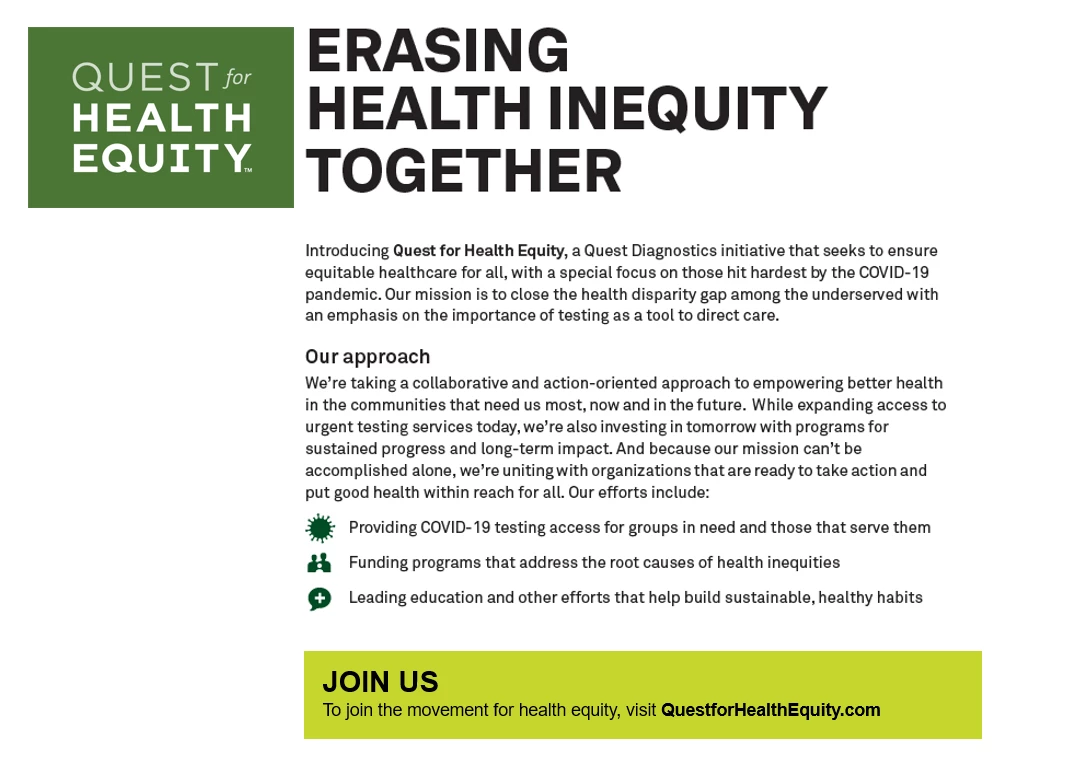 Quest for Health Equity