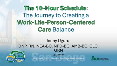 Thumbnail for The 10-Hour Schedule: The Journey to Creating a Work-Life-Person-Centered Care Balance