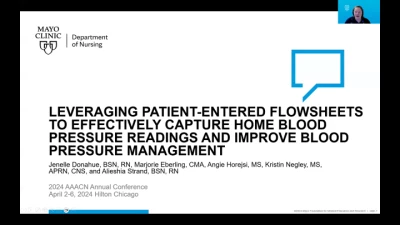 Thumbnail for Leveraging Patient-Entered Flowsheets to Effectively Capture Home Blood Pressure Readings and Improve Blood Pressure Management