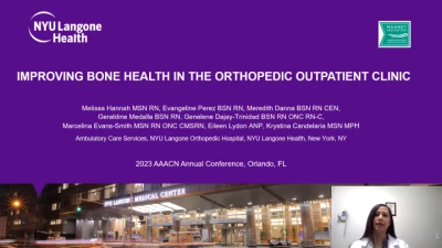 Thumbnail for Improving Bone Health in the Orthopedic Outpatient Clinic