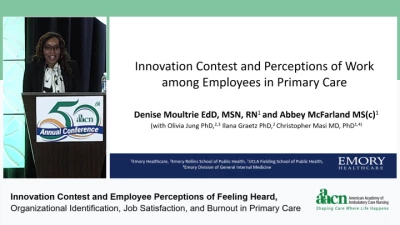 Thumbnail for Innovation Contest and Employee Perceptions of Feeling Heard, Organizational Identification, Job Satisfaction, and Burnout in Primary Care