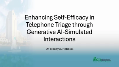 Thumbnail for Enhancing Self-Efficacy in Telephone Triage and Patient Education through Generative AI-Simulated Interactions