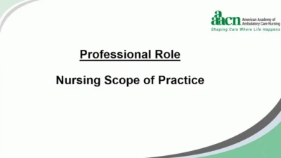 Thumbnail for Professional Role: Scope of Practice 