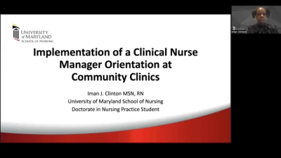 Thumbnail for Implementation of a Clinical Nurse Manager Orientation at a Community Clinic
