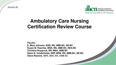 Thumbnail for Session 1: Nursing Process & Care Coordination