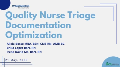 Thumbnail for Quality Nurse Triage Documentation Optimization