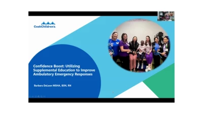 Thumbnail for A Confidence Boost: Utilizing Supplemental Education to Improve Ambulatory Care Emergency Responses