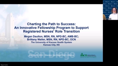 Thumbnail for Charting the Path to Success: An Innovative Fellowship Program to Support Registered Nurses' Role Transition (Spotlight Poster)