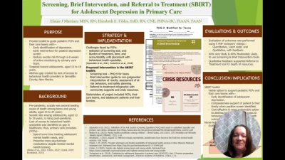 Thumbnail for Screening, Brief Intervention, and Referral to Treatment for Adolescent Depression in Primary Care