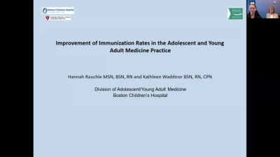 Thumbnail for Improvement of Immunization Rates in the Adolescent and Young Adult Medicine Practice