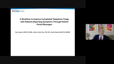 Thumbnail for A Workflow to Improve Completed Telephone Triage with Patients Reporting Symptoms through Patient Portal Messages