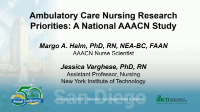 Thumbnail for Ambulatory Care Nursing Research Priorities: A National AAACN Study