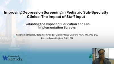 Thumbnail for Improving Depression Screening in Pediatric Sub-Specialty Clinics
