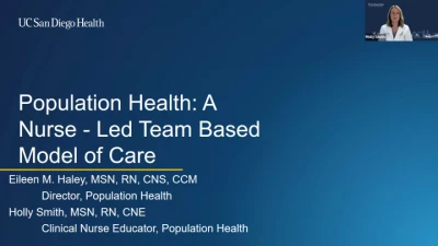 Thumbnail for Population Health: A Nurse-Led Team-Based Model of Care