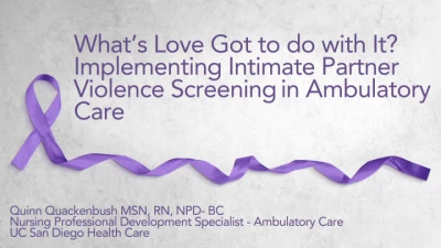Thumbnail for Substance Misuse and Intimate Partners Abuse: Screening, Assistance, and the Nurse's Role Rapid-Fire Session