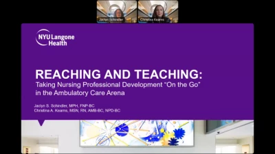 Thumbnail for Reaching and Teaching: Taking Nursing Professional Development “On the Go” in the Ambulatory Care Arena