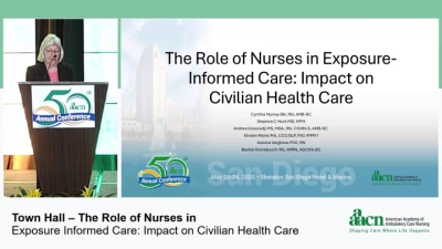 Thumbnail for Town Hall – The Role of Nurses in Exposure Informed Care: Impact on Civilian Health Care