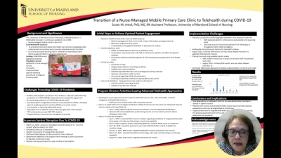Thumbnail for Transition of a Nurse-Managed Mobile Primary Care Clinic to Telehealth during COVID-19