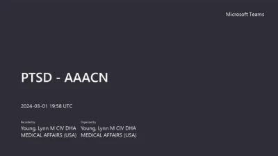 Thumbnail for Synopsis of the 2023 U.S. Department of Veterans Affairs and US Department of Defense Clinical Practice Guideline for Management of Post-Traumatic Stress Disorder and Acute Stress Disorder