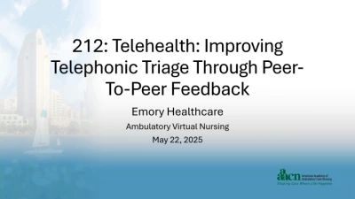 Thumbnail for Telehealth: Improving Telephonic Triage through Peer-to-Peer Feedback