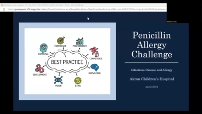 Thumbnail for Penicillin Allergy Challenge