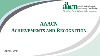 Thumbnail for AAACN Achievements and Recognition