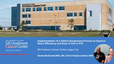 Thumbnail for Implementation of a Patient Assignment Process to Improve Nurse Efficiency and Ease of Use in the ATC