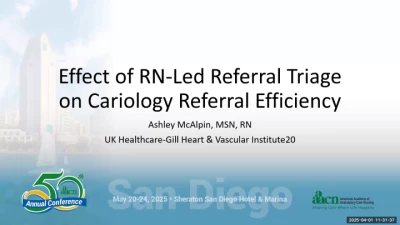 Thumbnail for Using RN Referral Triage to Increase Efficiency of Cardiology Referrals