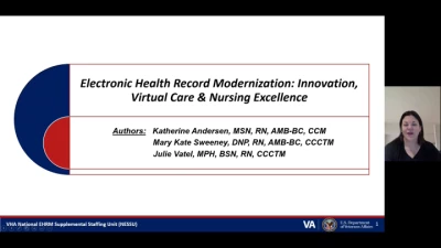 Thumbnail for Electronic Health Record Modernization: Innovation, Virtual Care, and Nursing Excellence