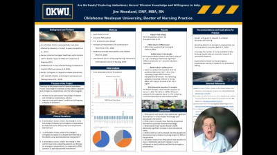 Thumbnail for Are We Ready? Exploring Ambulatory Care Nurses Disaster Knowledge and Willingness to Help