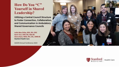 Thumbnail for How Do You “C” Yourself in Shared Leadership? Utilizing A Central Council Structure to Foster Connection, Collaboration, and Communication In Ambulatory Care Shared Governance Councils