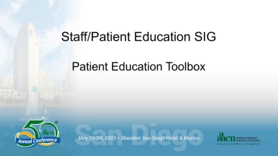 Thumbnail for Staff Patient Education SIG - Patient Education Toolbox