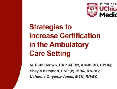 Thumbnail for Strategies to Increase Certification in the Ambulatory Care Setting