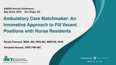 Thumbnail for Ambulatory Care Matchmaker: An Innovative Approach to Fill Vacant Positions with Nurse Residents