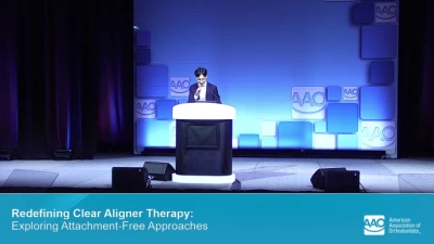 Thumbnail for AAO Annual Session 2025 - Redefining Clear Aligner Therapy: Exploring Attachment-Free Approaches