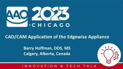 Thumbnail for CAD/CAM Application of the Edgewise Bracket