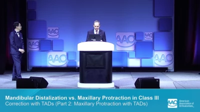 Thumbnail for AAO Annual Session 2025 - Mandibular Distalization vs. Maxillary Protraction in Class III Correction with TADs (Part 2: Maxillary Protraction with TADs)