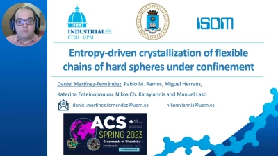 Thumbnail for Entropy-driven crystallization of flexible chains of hard spheres under confinement