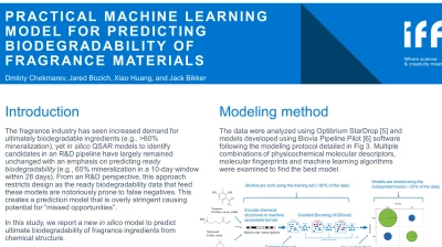 Thumbnail for Practical machine learning model for predicting biodegradability of fragrance materials | Poster Board #2621