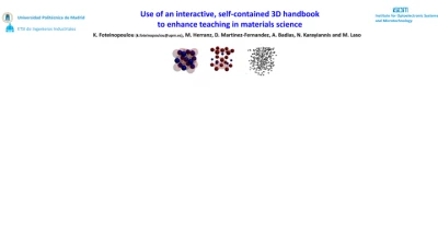 Thumbnail for Use of an interactive, self- contained 3D handbook to enhance teaching in materials science | Poster Board #807