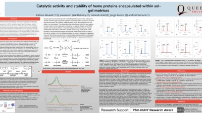 Thumbnail for Catalytic activity and stability of heme proteins encapsulated within sol-gel matrices