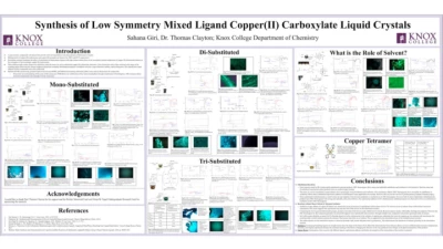 Thumbnail for Synthesis of low symmetry mixed ligand copper(II) carboxylate liquid crystals