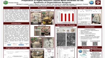 Thumbnail for Preparation of highly reactive lithium metal dendrites for the synthesis of organolithium reagents | Poster Board #1530